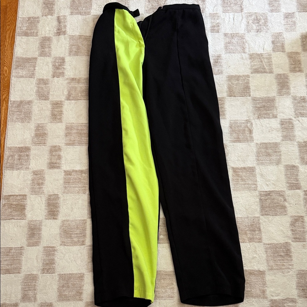 House of CB Black Pants with Silver Logo Tag